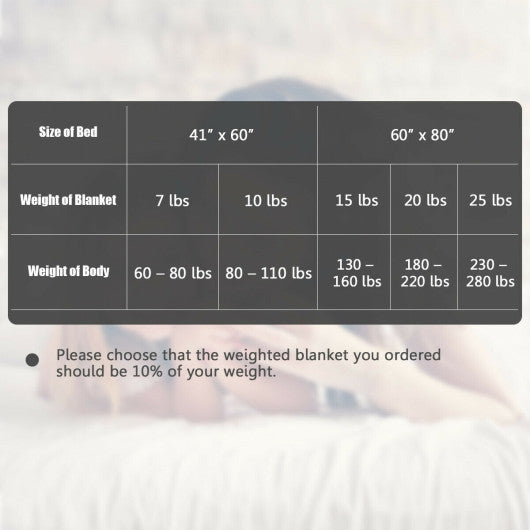 10lbs 3 Pieces Heavy Weighted Duvet Blanket-Pink