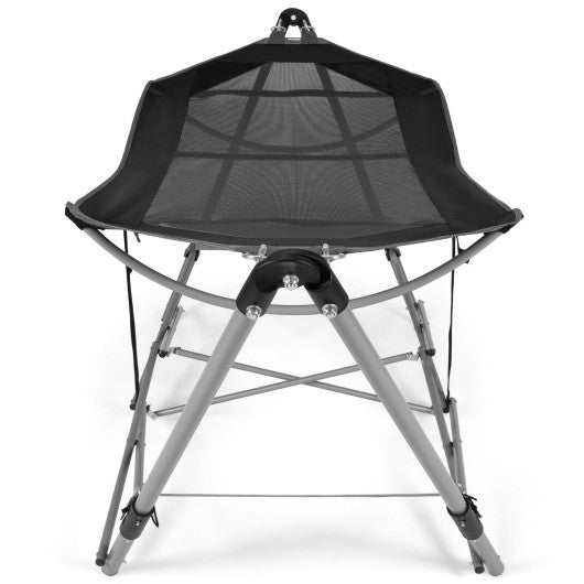 Portable Folding Hammock with Hammock Stand-Black