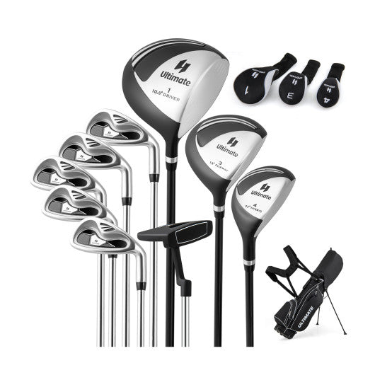 Men’s Profile Complete Golf Club Package Set Includes 10 Pieces-Black