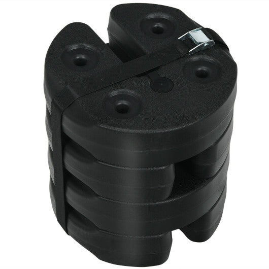 Set of 4 Canopy Weights 20lbs Weight Plate Kit with No-Pinch Design