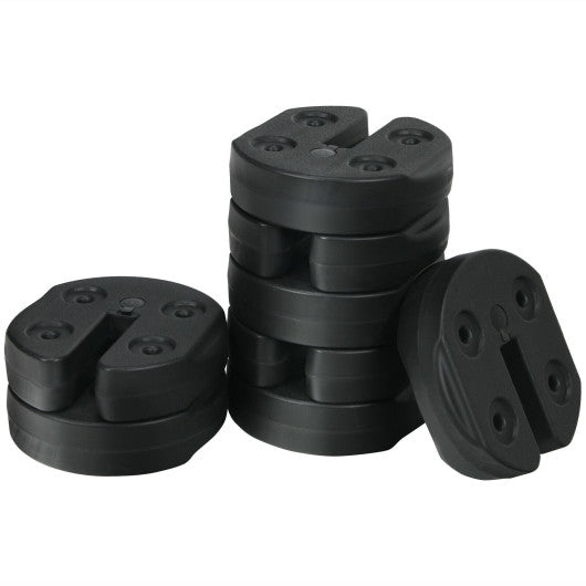 Set of 8 Canopy Weights 40lbs Weight Plate Kit with No-Pinch Design