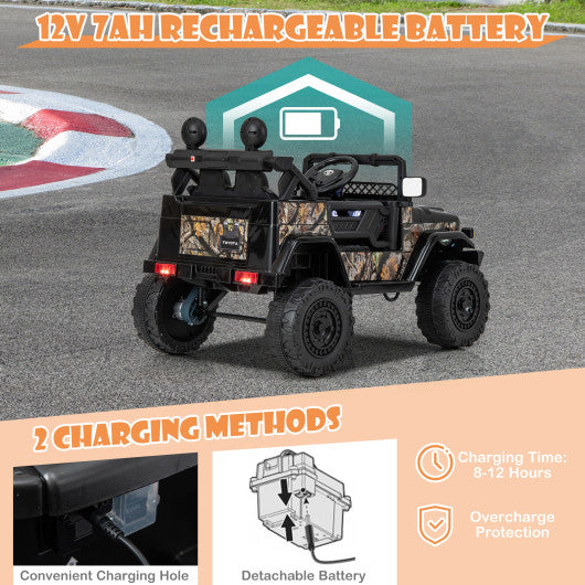 12V 7Ah Licensed Toyota FJ Cruiser Electric Car with Remote Control-Black