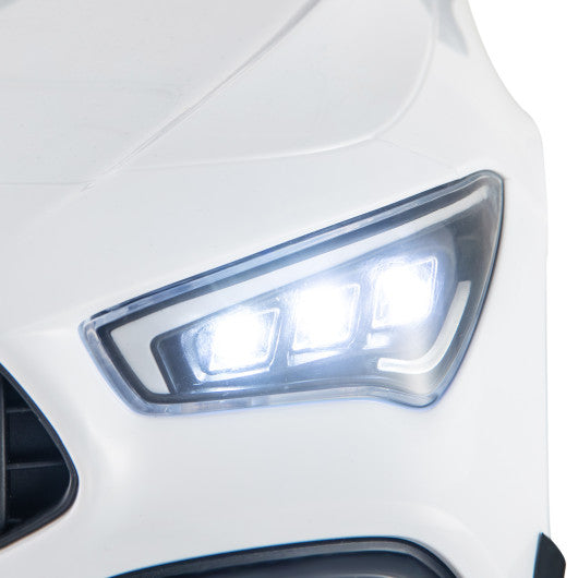 12V Kids Ride on Car Mercedes-Benz AMG CLA 45 with Remote-White