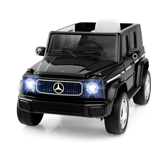 12V Licensed Mercedes-Benz EQG Kids Ride On Car with Remote Control-Black