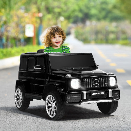 12V Mercedes-Benz G63 Licensed Kids Ride On Car with Remote Control-Black
