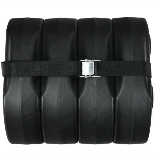 Set of 4 Canopy Weights 20lbs Weight Plate Kit with No-Pinch Design