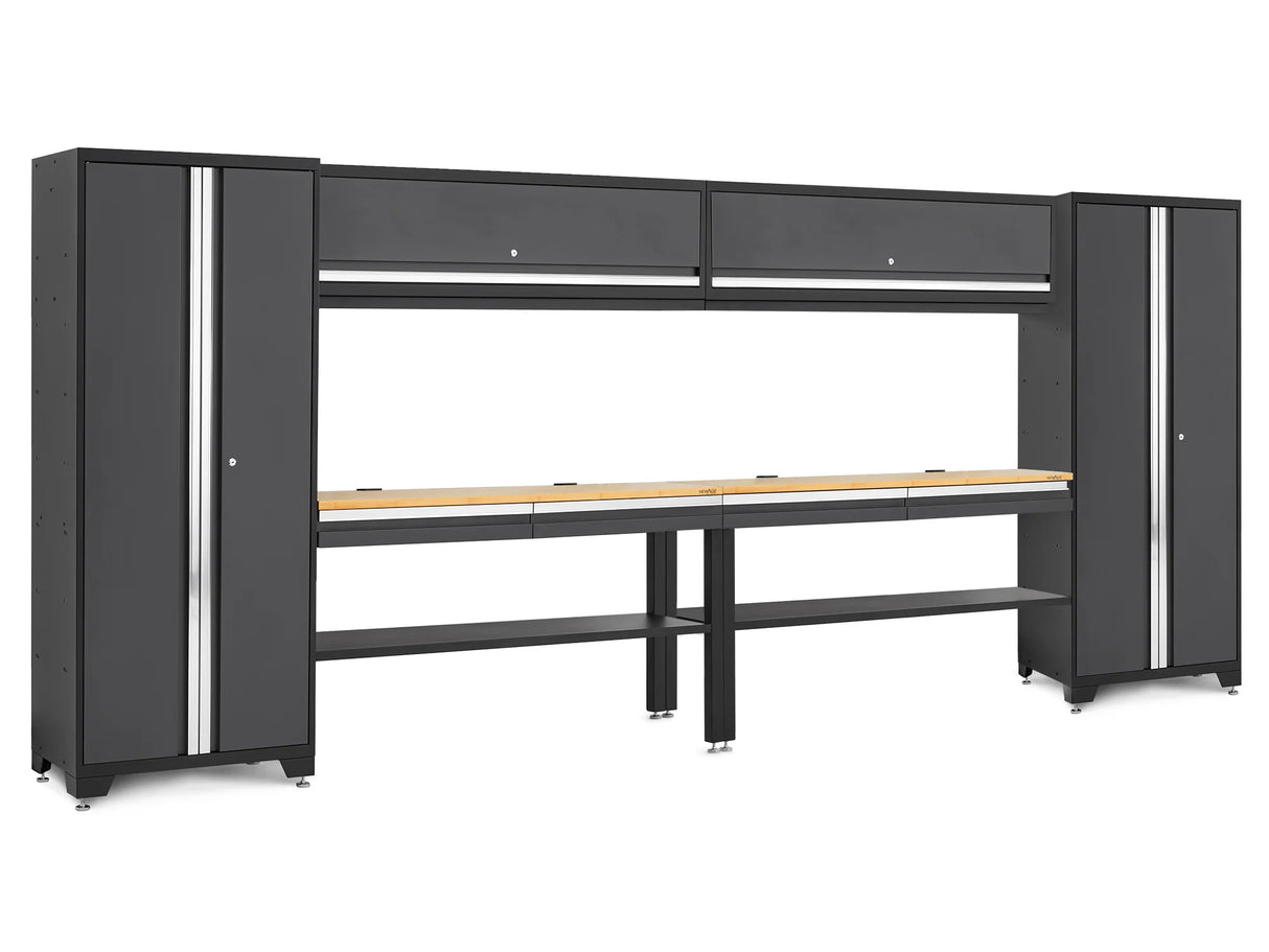 Bold Series 8 Piece Set with 30 in Locker, Wall Cabinet and Worktop