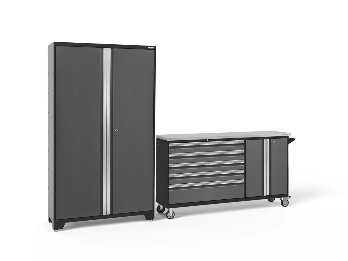 Bold Series 2 Piece Cabinet Set with Project Center and 42 In. Locker