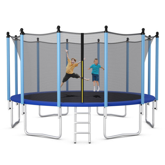 Outdoor Trampoline with Safety Closure Net-16 ft