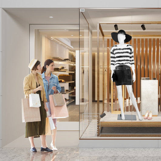 5.8 ft Plastic Female Mannequin Adjustable Detachable Manikin with Metal Stand