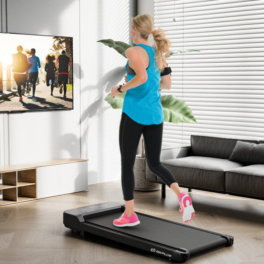 2.5HP Under Desk Treadmill with Remote Control and 3 Countdown Modes-Black