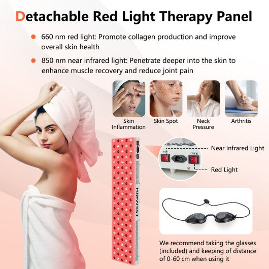 2024 New 2 People Far Infrared Wooden Sauna Room with Free Red Light Therapy for Home