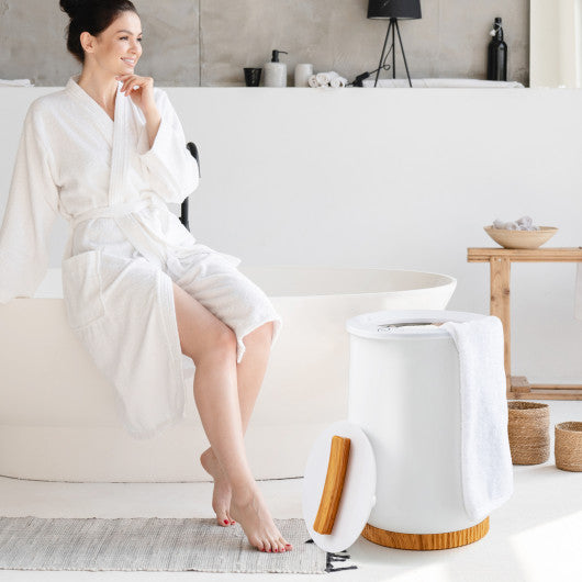 20L Hot Towel Bucket with 1-Minute Quick Heating and 60-Minute Auto Shut off-White