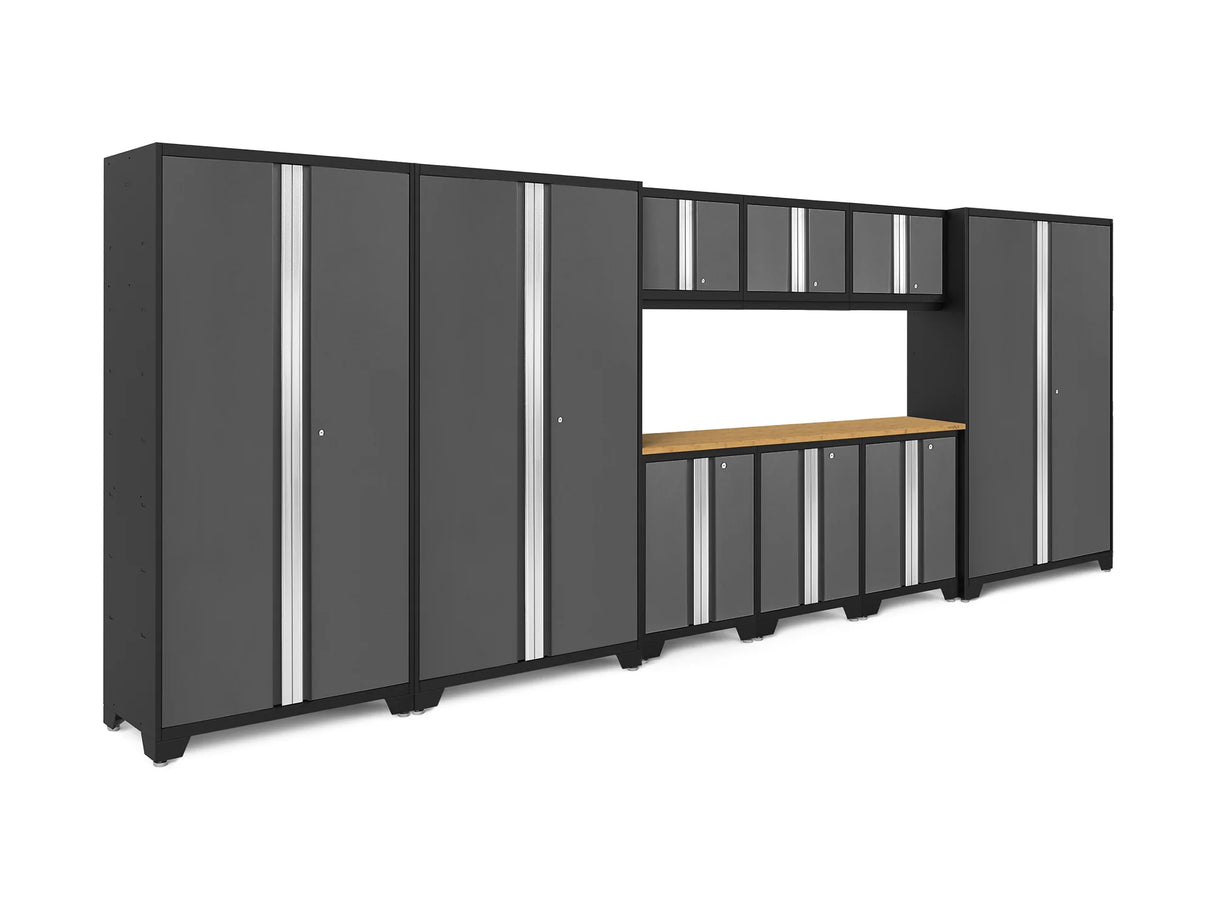 Bold Series 10 Piece Cabinet Set with 42 In. RTA Lockers