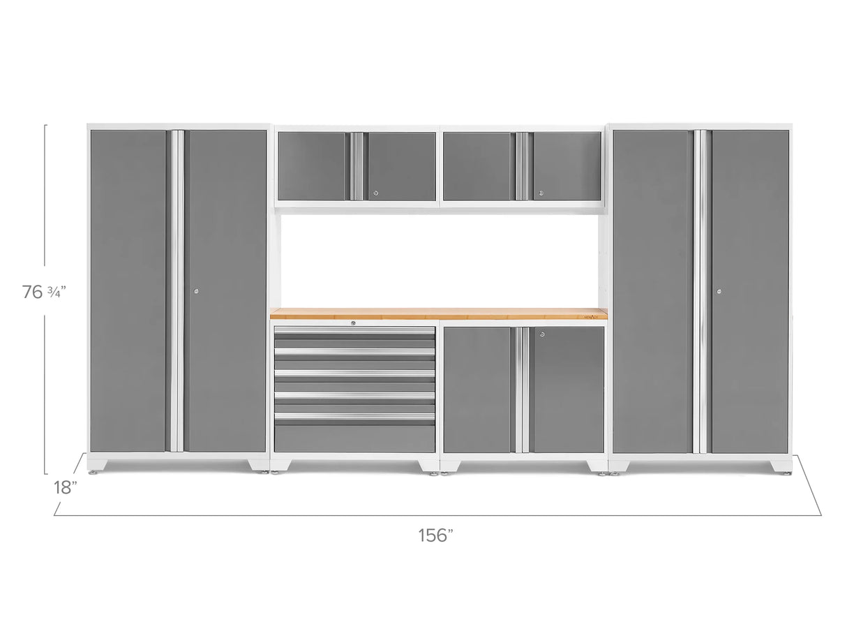 Bold Series Extra-Wide 7-Piece Cabinet Set