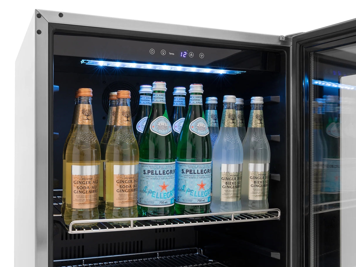 24 In. Under-Counter Fridge with Glass Door