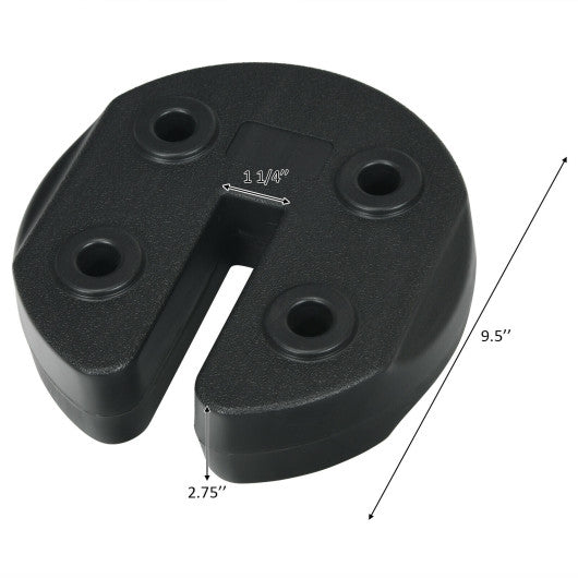 Set of 8 Canopy Weights 40lbs Weight Plate Kit with No-Pinch Design