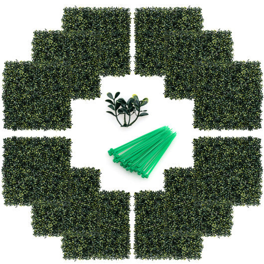 12 Pieces Artificial Peanut Leaf Hedges Panels