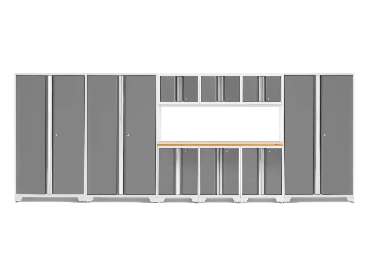 Bold Series 10 Piece Cabinet Set with 42 In. RTA Lockers