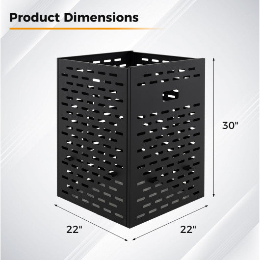30 Inches Ultra Thick Burn Barrel with Venting Patterns and 4 Cross Braces