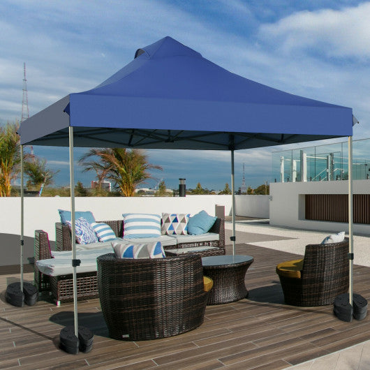 Set of 4 Canopy Weights 20lbs Weight Plate Kit with No-Pinch Design