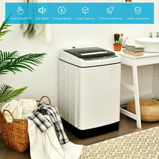 Full-Automatic Washing Machine 1.5 Cubic Feet 11 LBS Washer-White