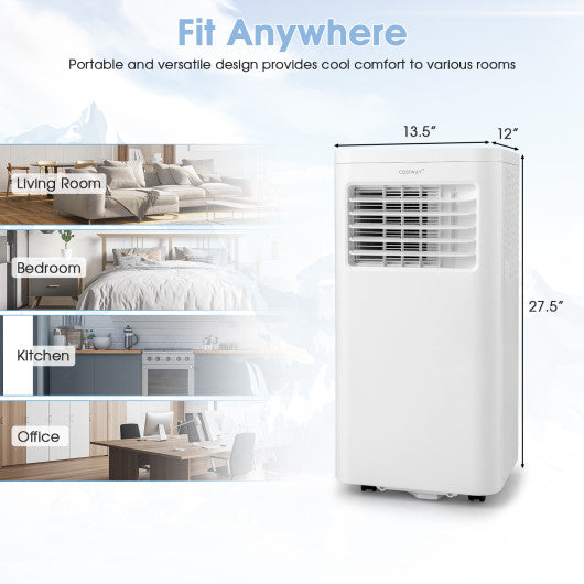 6000 BTU(SACC) Portable Air Conditioner Cools 250 Sq.Ft
