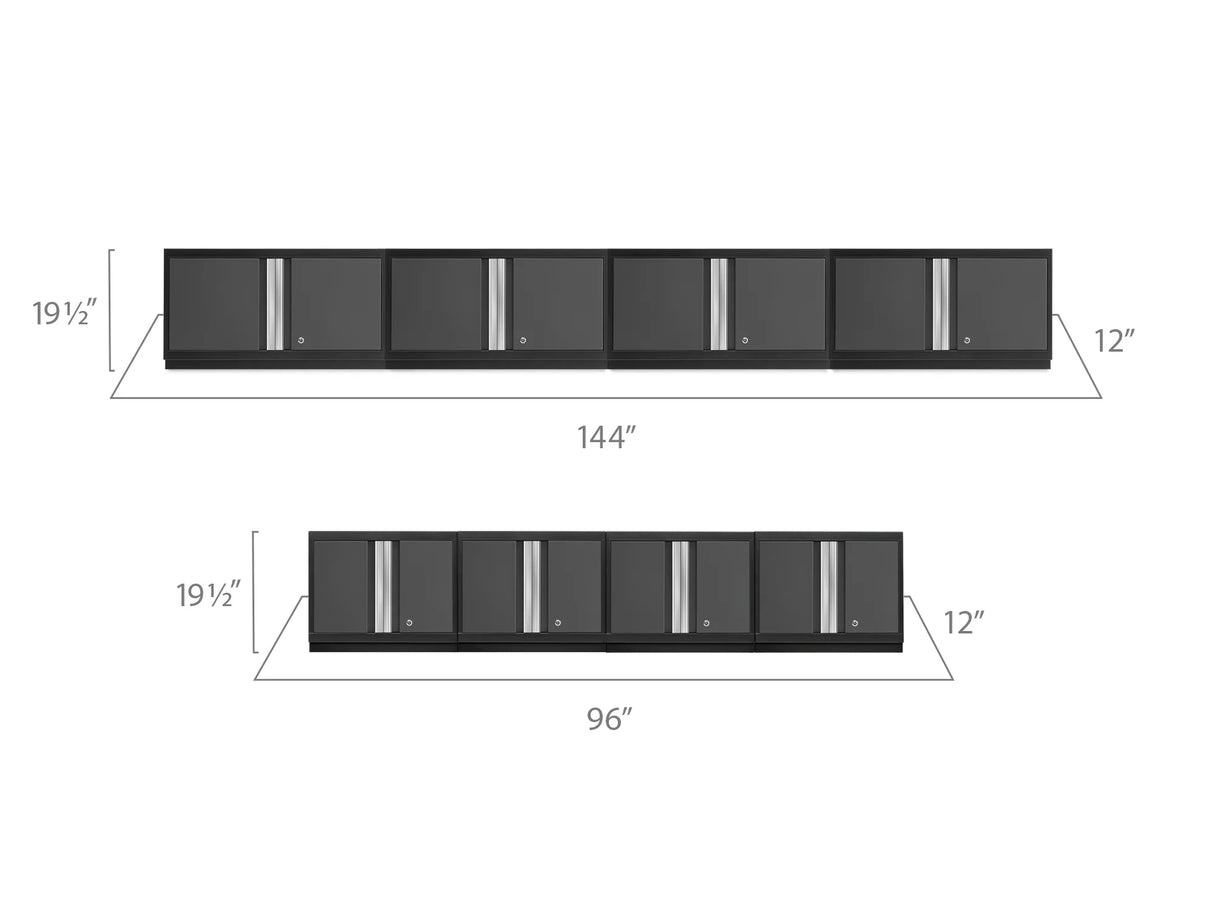 Bold Series 8 Piece Wall Cabinet Set