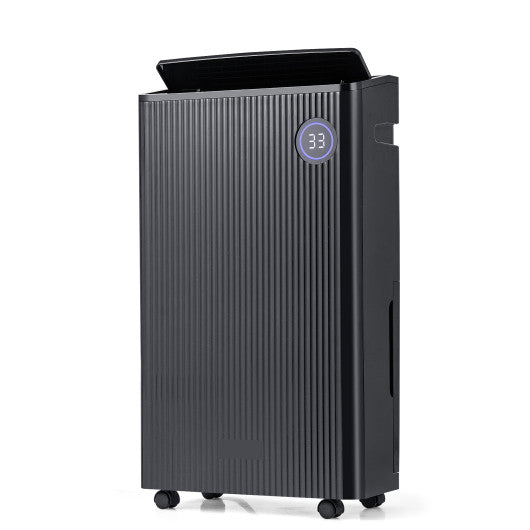 4500 Sq. Ft 57 Pint Quiet Dehumidifier for Basement with 4 Modes-Black