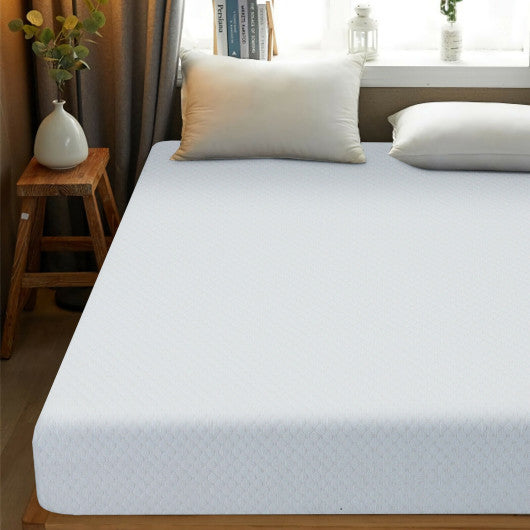 10 Inch Air Foam Pressure Relief Bed Mattress with Jacquard Soft Cover-Twin Size