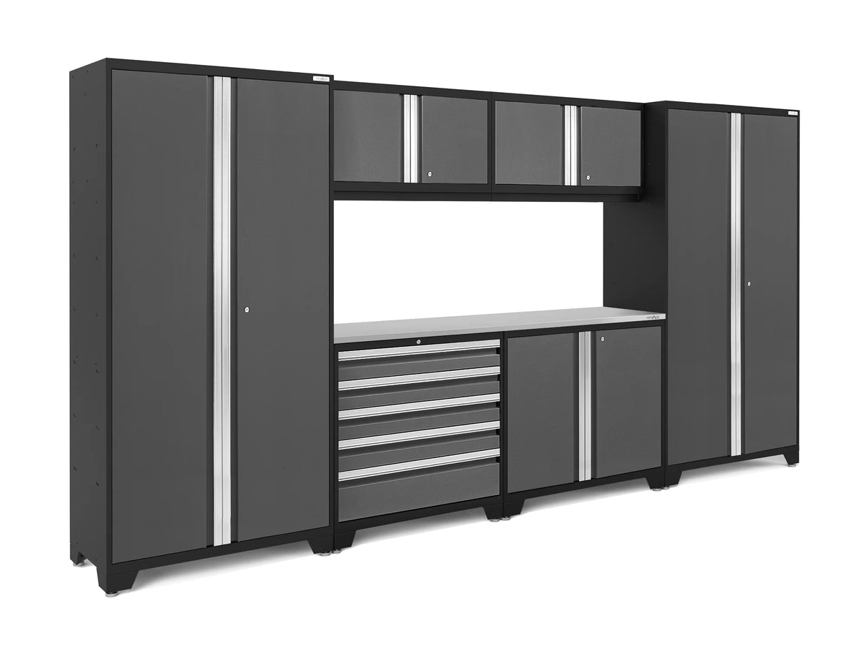 Bold Series Extra-Wide 7-Piece Cabinet Set