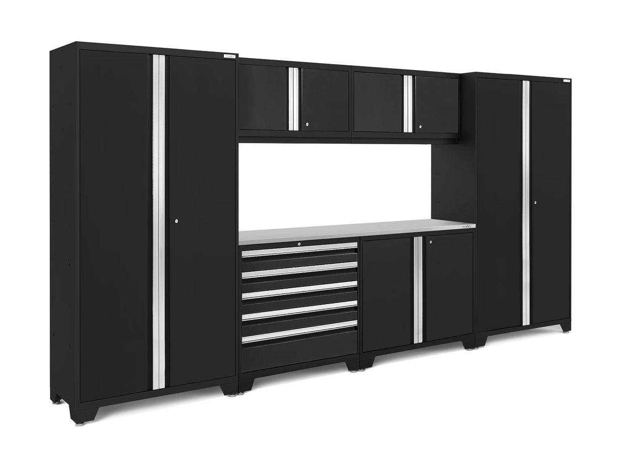 Bold Series Extra-Wide 7-Piece Cabinet Set