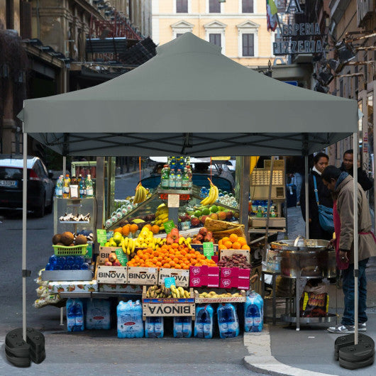 Set of 8 Canopy Weights 40lbs Weight Plate Kit with No-Pinch Design