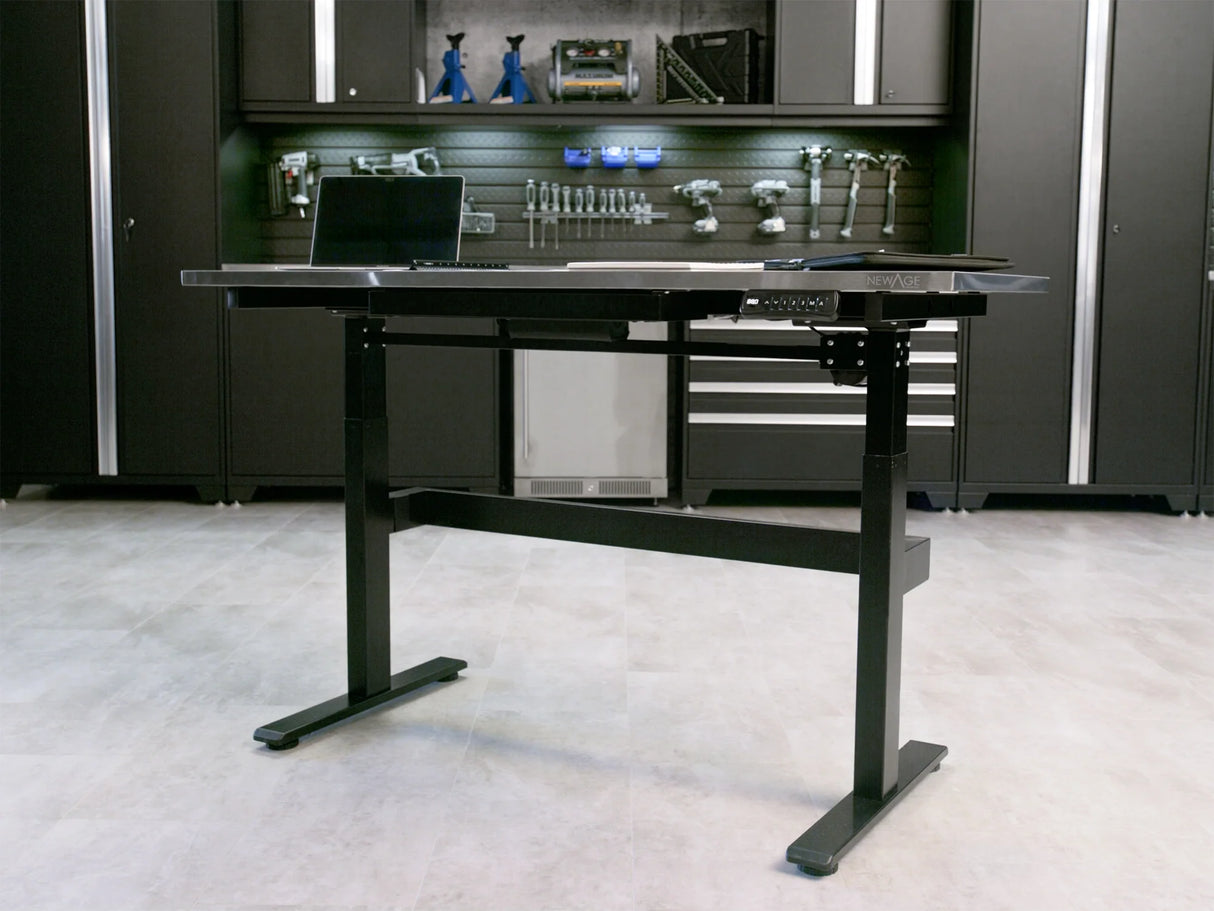 56 In. Electric Adjustable Height Worktable with Drawer