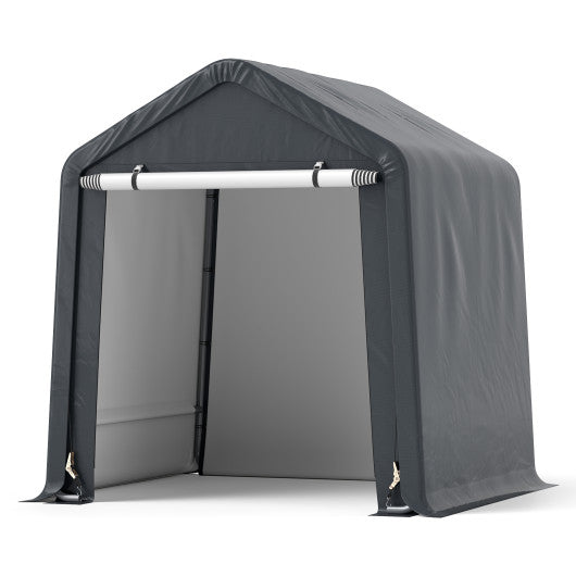 6 x 6.5/8 x 6.5 Feet Portable Motorcycle Outdoor Storage Shelter-6 Feet