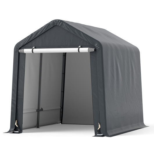 6 x 6.5/8 x 6.5 Feet Portable Motorcycle Outdoor Storage Shelter-8 Feet