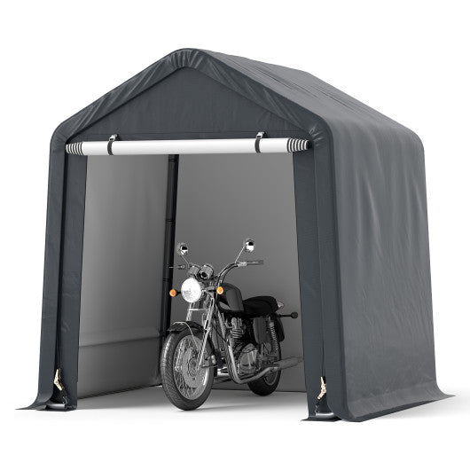 6 x 6.5/8 x 6.5 Feet Portable Motorcycle Outdoor Storage Shelter-6 Feet