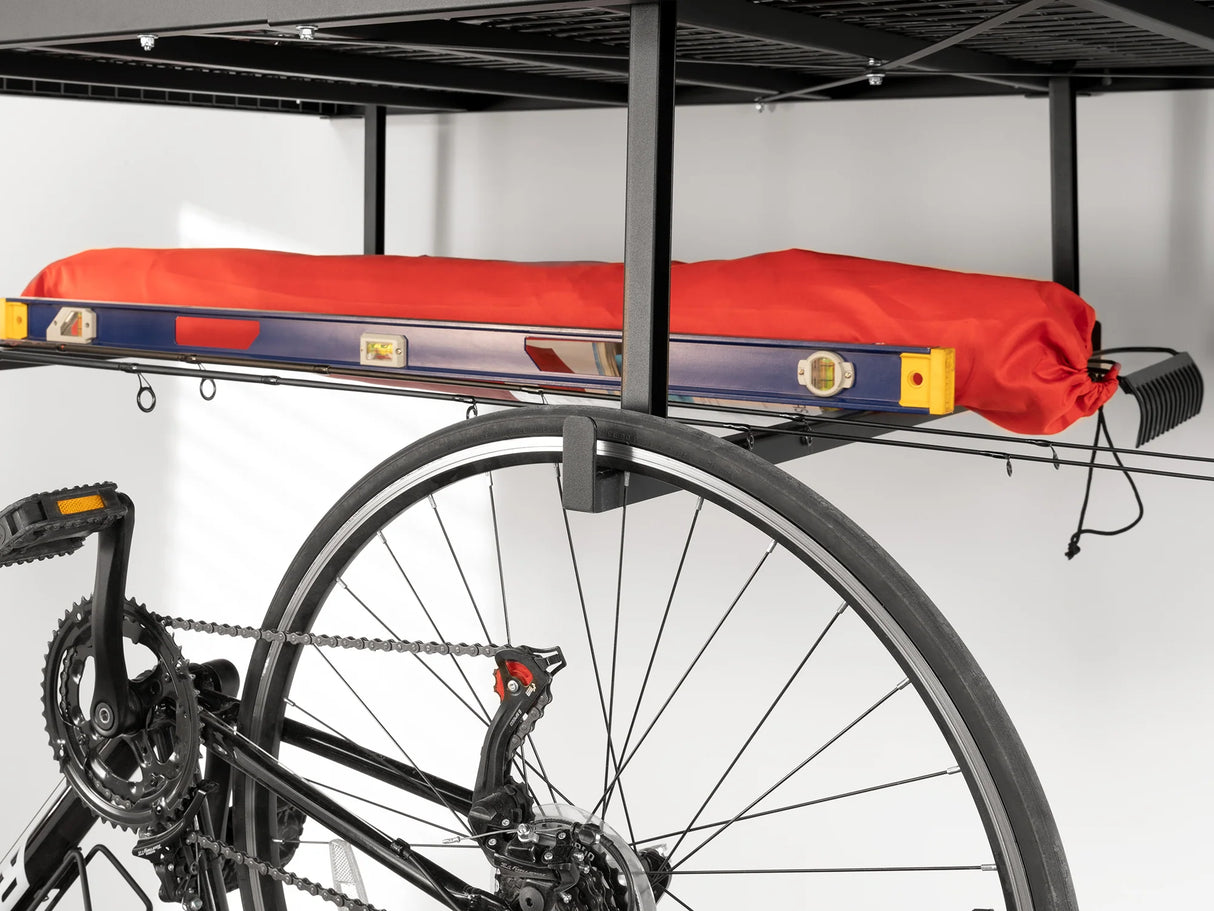 Versarac Pro 4 Ft. X 8 Ft. Height-Adjustable Overhead Rack in Black