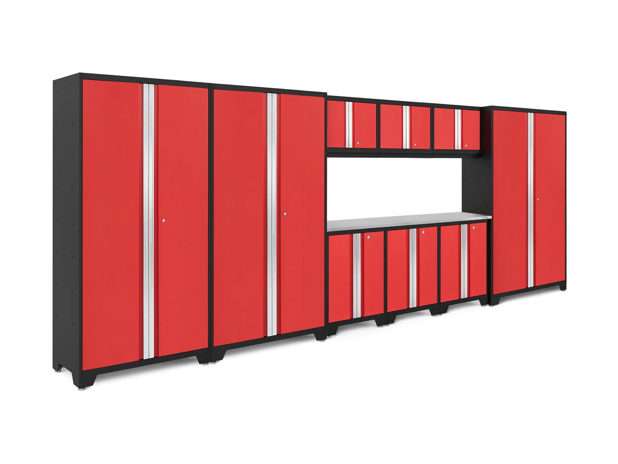 Bold Series 10 Piece Cabinet Set with 42 In. RTA Lockers