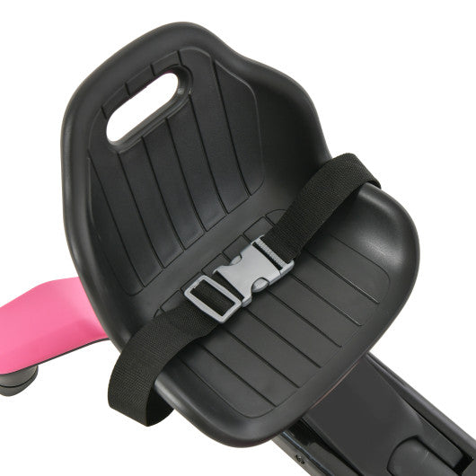 6V Kids Ride on Drift Car with 360° Spin and 2 Adjustable Heights-Pink