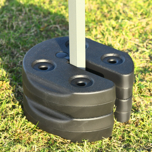 Set of 6 Canopy Weights 30lbs Weight Plate Kit with No-Pinch Design