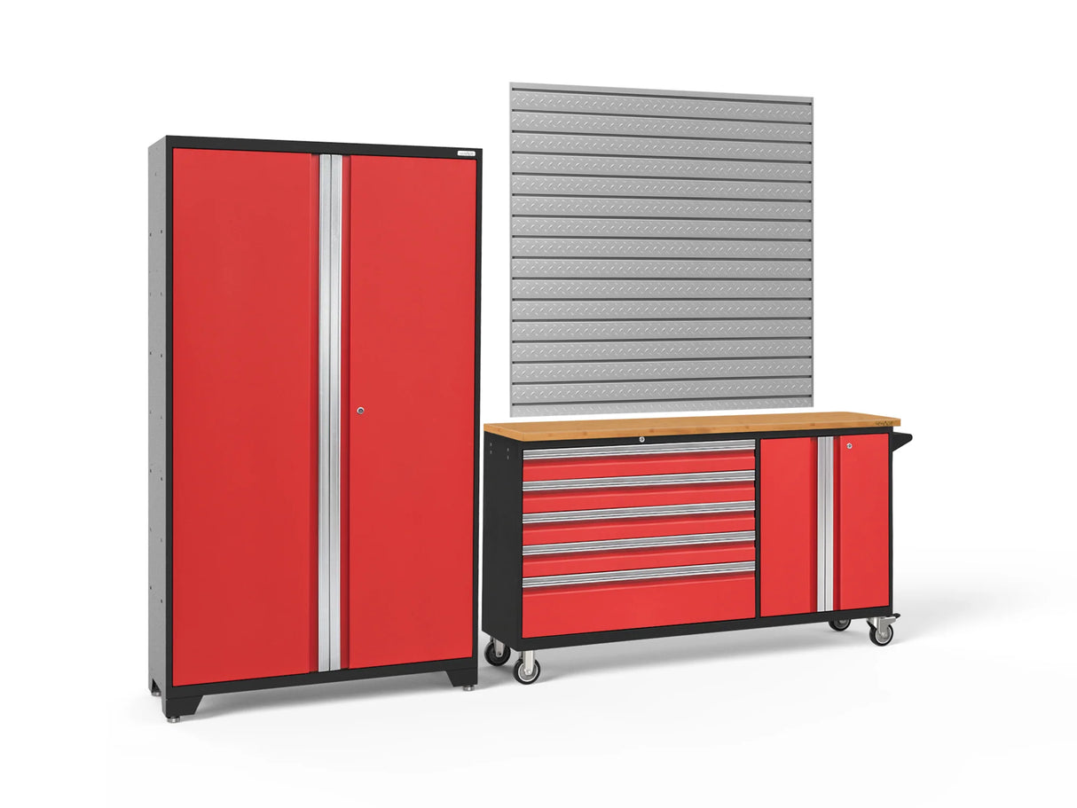 Bold Series 2 Piece Cabinet Set with Project Center and 42 In. Locker