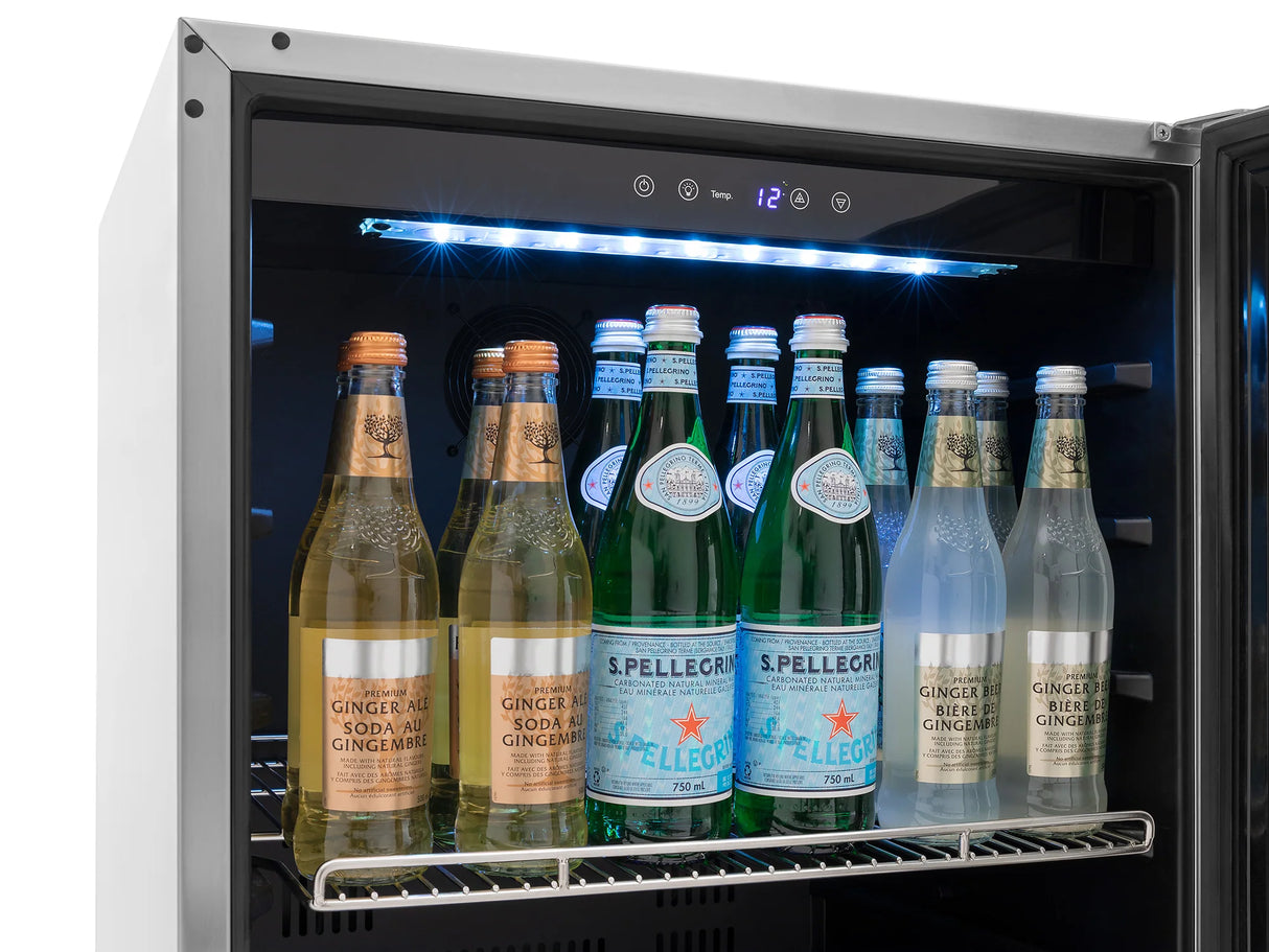 24 In. Under-Counter Fridge with Stainless Steel Door