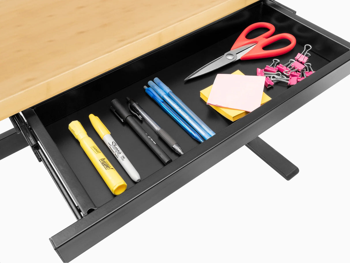 56 In. Electric Adjustable Height Worktable with Drawer