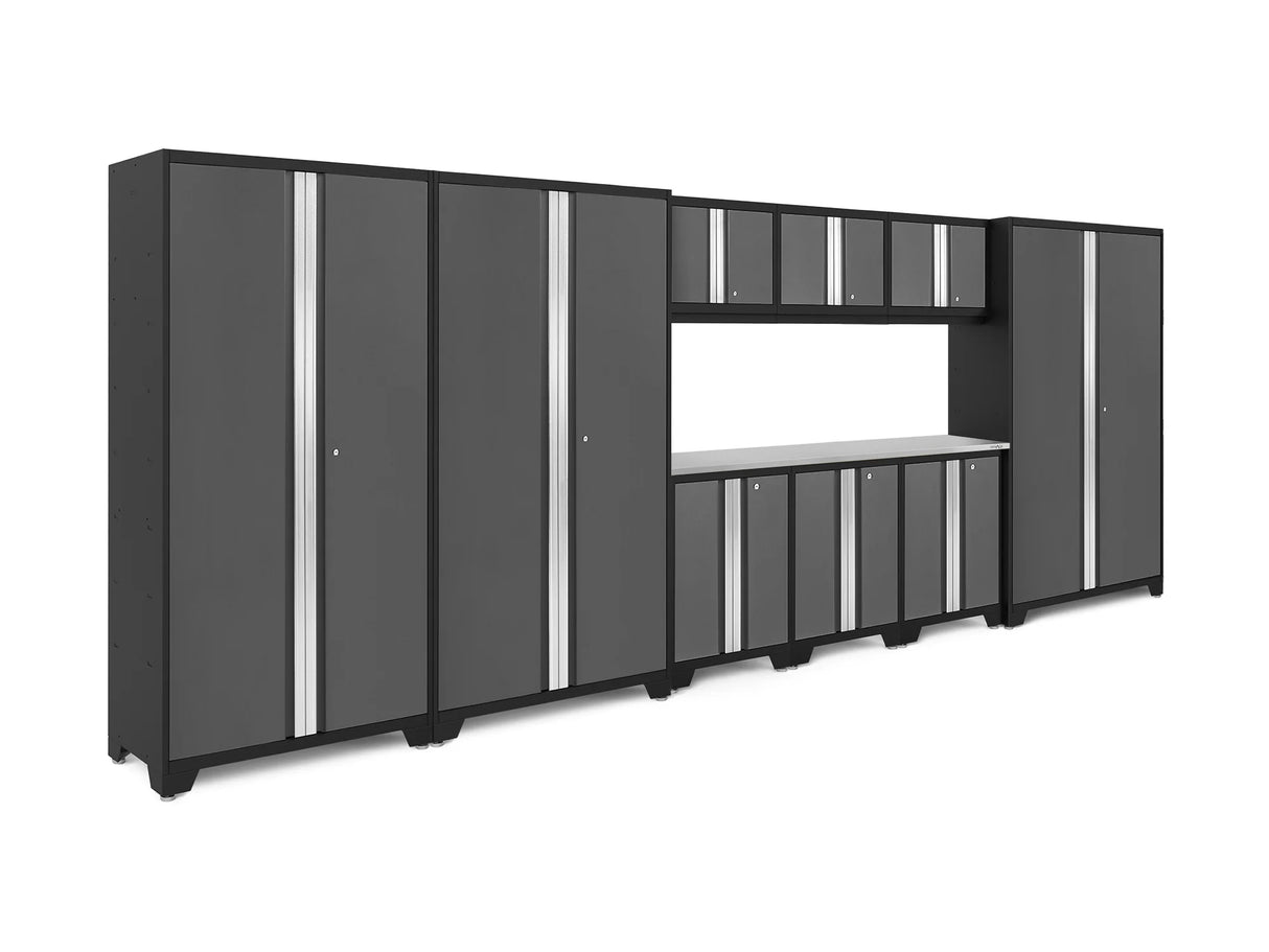 Bold Series 10 Piece Cabinet Set with 42 In. RTA Lockers