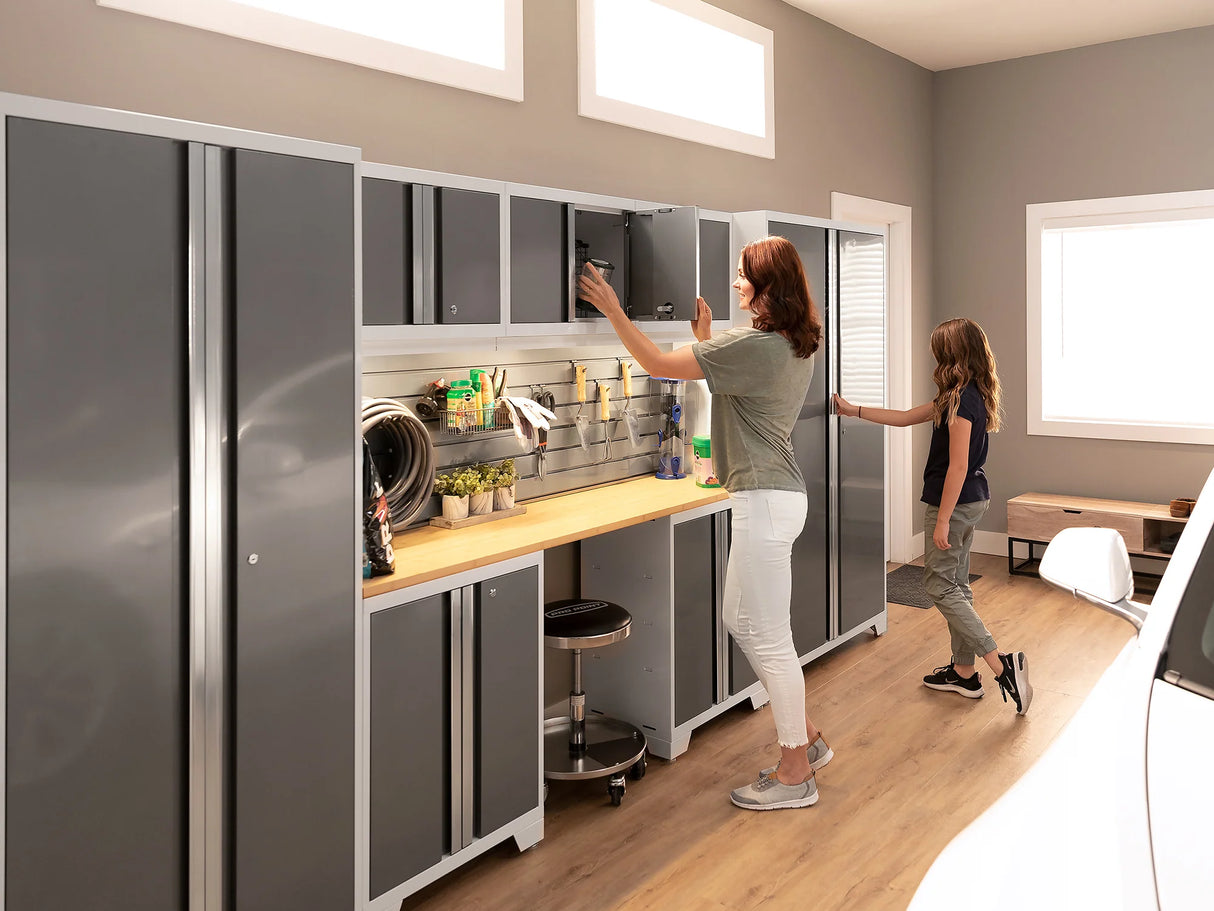 Bold Series 10 Piece Cabinet Set with 42 In. RTA Lockers