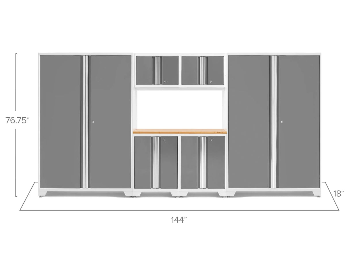 Bold Series 7 Piece Cabinet Set with 48 In. RTA Locker