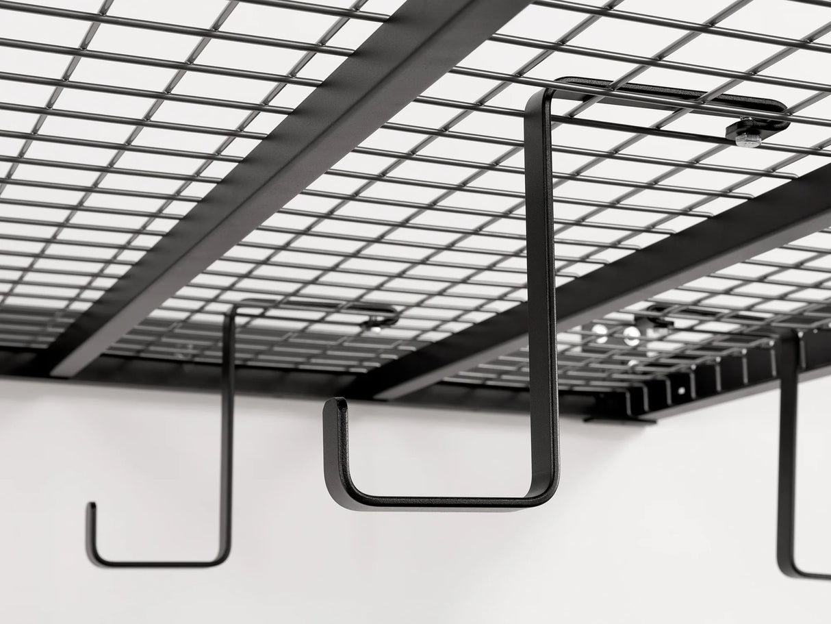 Versarac Pro 4 Ft. X 8 Ft. Height-Adjustable Overhead Rack in Black