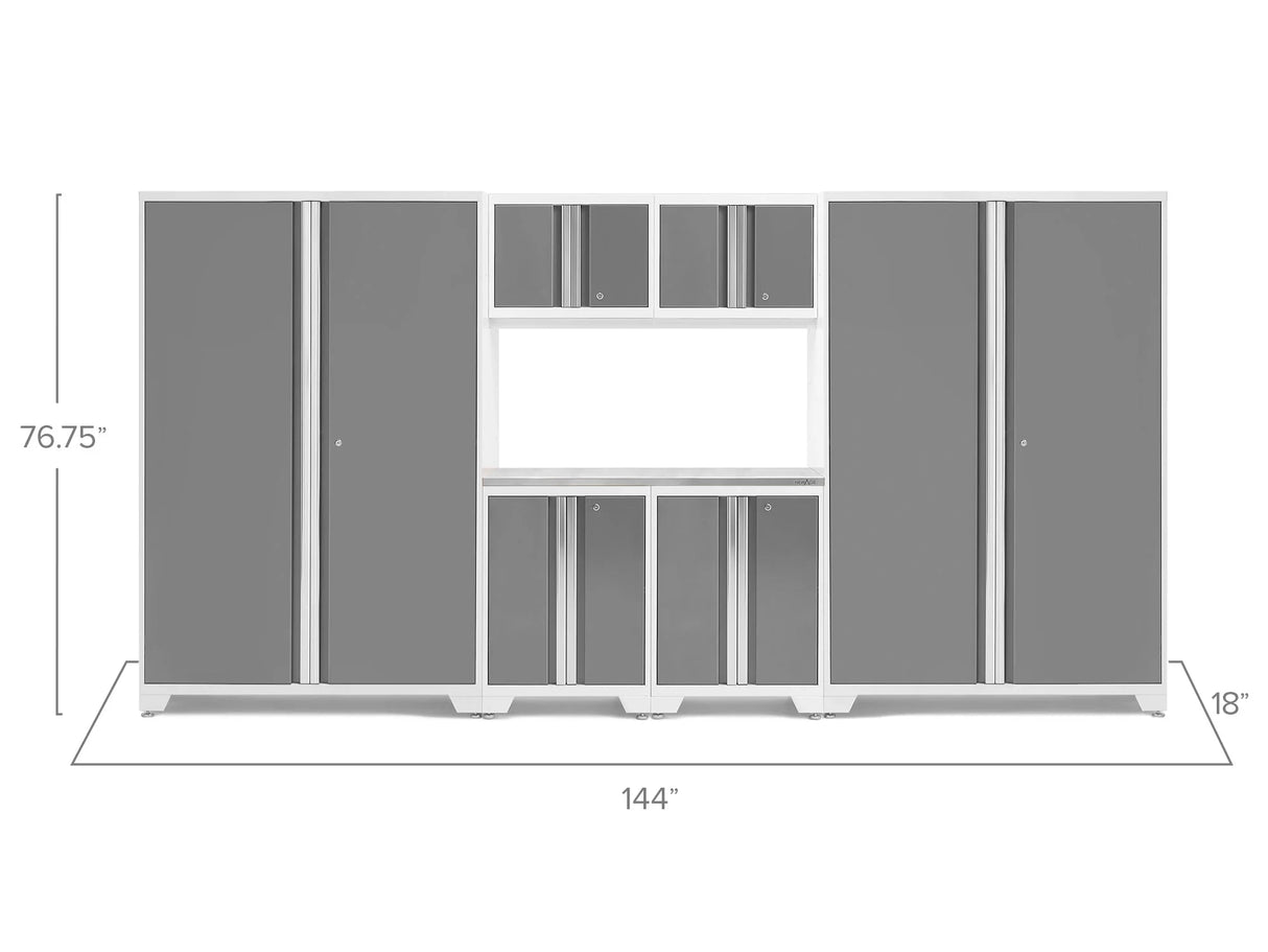 Bold Series 7 Piece Cabinet Set with 48 In. RTA Locker