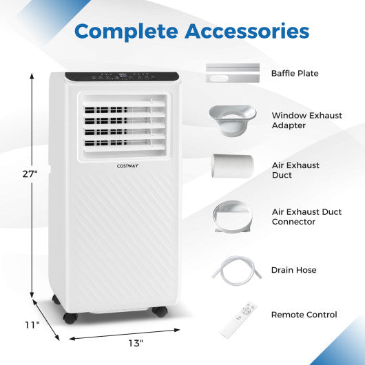 8000 BTU Portable Air Conditioner 3 in 1 Floor AC Unit with Fan and Dehumidifier